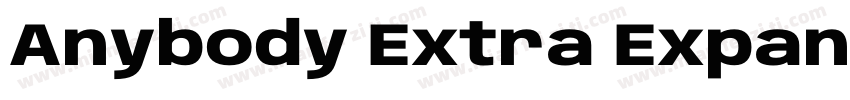 Anybody Extra Expanded Extra Light字体转换